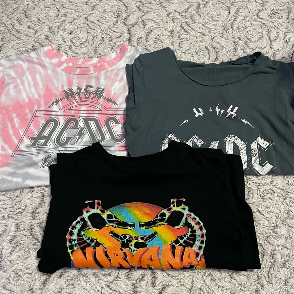 3pc Band Tee Lot